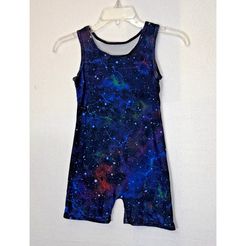 Youth Leotard Dance Singlet solar system galaxy print size 140‎ EU US 8